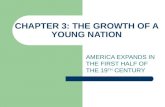CHAPTER 3: THE GROWTH OF A YOUNG NATION AMERICA EXPANDS IN THE FIRST HALF OF THE 19 TH CENTURY.