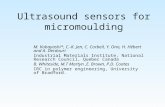 Ultrasound sensors for micromoulding M. Kobayashi*, C.-K. Jen, C. Corbeil, Y. Ono, H. Hébert and A. Derdouri Industrial Materials Institute, National Research.