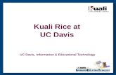 Kuali Rice at UC Davis UC Davis, Information & Educational Technology.