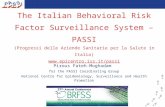 The Italian Behavioral Risk Factor Surveillance System – PASSI (Progressi delle Aziende Sanitarie per la Salute in Italia)  Pirous.