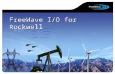 FreeWave I/O for Rockwell Curt Goldman Market Manager, Utilities Randy MaesRockwell Specialist Bret Dianich Western Region BDE Nichole Pettway Eastern.