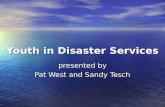Youth in Disaster Services presented by Pat West and Sandy Tesch.