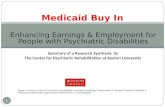 Enhancing Earnings & Employment for People with Psychiatric Disabilities Medicaid Buy In Boston University Center for Psychiatric Rehabilitation, Innovative.