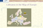 Lithuania in the Map of Europe. Joniskis Agricultural School.