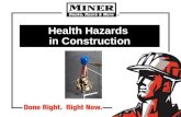 Health Hazards in Construction. Regulations for construction health hazards 29 CFR 1926 Subpart D 1a.