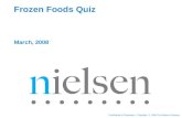 Confidential & Proprietary Copyright © 2008 The Nielsen Company Frozen Foods Quiz March, 2008.