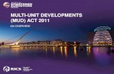 MULTI-UNIT DEVELOPMENTS (MUD) ACT 2011 AN OVERVIEW.