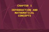 CHAPTER 1 INTRODUCTION AND MATHEMATICAL CONCEPTS.