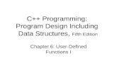C++ Programming: Program Design Including Data Structures, Fifth Edition Chapter 6: User-Defined Functions I.