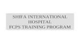 SHIFA INTERNATIONAL HOSPITAL FCPS TRAINING PROGRAM