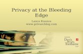 Privacy at the Bleeding Edge Lance Koonce .