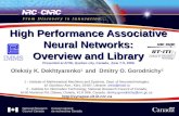 High Performance Associative Neural Networks: Overview and Library High Performance Associative Neural Networks: Overview and Library Presented at AI06,
