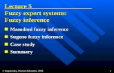 © Negnevitsky, Pearson Education, 2005 1 Lecture 5 Fuzzy expert systems: Fuzzy inference Mamdani fuzzy inference Mamdani fuzzy inference Sugeno fuzzy inference.