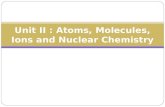 Unit II : Atoms, Molecules, Ions and Nuclear Chemistry.