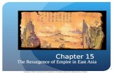 Copyright © 2006 The McGraw-Hill Companies Inc. Permission Required for Reproduction or Display. 1 Chapter 15 The Resurgence of Empire in East Asia.