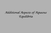 Additional Aspects of Aqueous Equilibria. Reaction of Weak Bases with Water The base reacts with water, producing its conjugate acid and hydroxide ion: