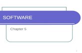 1 SOFTWARE Chapter 5. 2 What is software? Software is the name given to all the programs that run on computer hardware. SOFTWARE SYSTEMAPPLICATION.