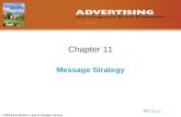 1 © 2009 South-Western, a part of Cengage Learning Chapter 11 Message Strategy PPT 11-1.