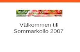 Välkommen till Sommarkollo 2007 2006. Michael Bohlin Product Marketing Manager Windows.
