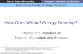 How Does Mental Energy Develop? Copyright © 2007 Allyn & Bacon Mayers Personality: A Systems Approach Part 2: Parts of PersonalityChapter 4: Motivation.