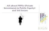 All about PIPEs (Private Investment in Public Equity) and 144 Issues.