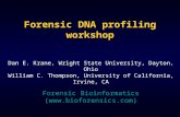 Forensic DNA profiling workshop Forensic Bioinformatics () Dan E. Krane, Wright State University, Dayton, Ohio William C. Thompson,
