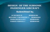 Design of the Subsonic Passenger Aircraft
