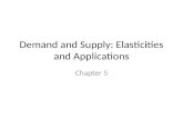 Demand and Supply: Elasticities and Applications Chapter 5.