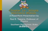Chapter 14 - Simple Harmonic Motion A PowerPoint Presentation by Paul E. Tippens, Professor of Physics Southern Polytechnic State University © 2007.