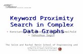 The Selim and Rachel Benin School of Engineering and Computer Science Keyword Proximity Search in Complex Data Graphs Konstantin Golenberg Benny Kimelfeld.