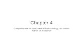Chapter 4 Companion site for Basic Medical Endocrinology, 4th Edition Author: Dr. Goodman.