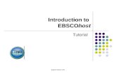 Support.ebsco.com Tutorial Introduction to EBSCOhost.