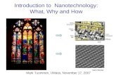 Introduction to Nanotechnology: What, Why and How Mark Tuominen, UMass, November 17, 2007 bnl manchester.