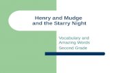 Henry and Mudge and the Starry Night Vocabulary and Amazing Words Second Grade.