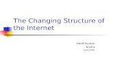 The Changing Structure of the Internet Geoff Huston Telstra June 2001.
