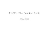 11.02 – The Fashion Cycle May 2010. The Fashion Cycle 1. terms – Avant-garde - the advance group in any field, esp. in the visual, literary, or musical.