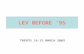 LEV BEFORE 95 TRENTO 14-15 MARCH 2003. Lev and Luba Saratov, 1953.