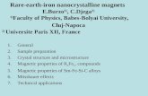 Rare-earth-iron nanocrystalline magnets E.Burzo 1), C.Djega 2) 1) Faculty of Physics, Babes-Bolyai University, Cluj-Napoca 2) Universite Paris XII, France.
