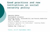 Good practices and new initiatives on social security policy Gabriele Köhler Development economist Visiting Fellow, Vulnerability and Poverty Reduction.