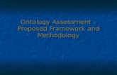 Ontology Assessment – Proposed Framework and Methodology.