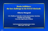 1464 Mo Renin inhibitors: the last challenge in the RAAS blockade Alberto Morganti U.O. Medicna Generale e Centro Ipertensione Arteriosa Ospedale San Giuseppe.