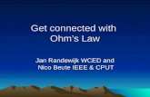 Get connected with Ohms Law Jan Randewijk WCED and Nico Beute IEEE & CPUT.