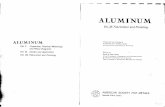 ALUMINUM, Fabrication and Finishing Vol 3. American Society for Metals