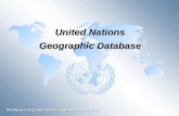 Meeting on Cartography and Geographic Information Science United Nations Geographic Database.