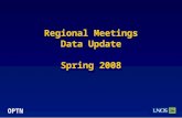 OPTN Regional Meetings Data Update Spring 2008. OPTN 2007 Donor, Transplant, and Waiting List Numbers.