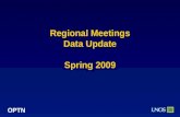 OPTN Regional Meetings Data Update Spring 2009. OPTN 2008 Donor, Transplant, and Waiting List Numbers.
