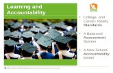 Learning and Accountability College- and Career- Ready Standards A Balanced Assessment System A New School Accountability Model.