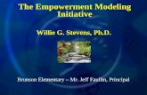 Brunson Elementary – Mr. Jeff Faullin, Principal The Empowerment Modeling Initiative Willie G. Stevens, Ph.D.