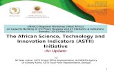 1 The African Science, Technology and Innovation Indicators (ASTII) Initiative -An Update- By Mr Seke Lukovi, ASTII Project Office Representative, AU-NEPAD.