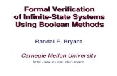 Carnegie Mellon University Formal Verification of Infinite-State Systems Using Boolean Methods Formal Verification of Infinite-State Systems Using Boolean.
